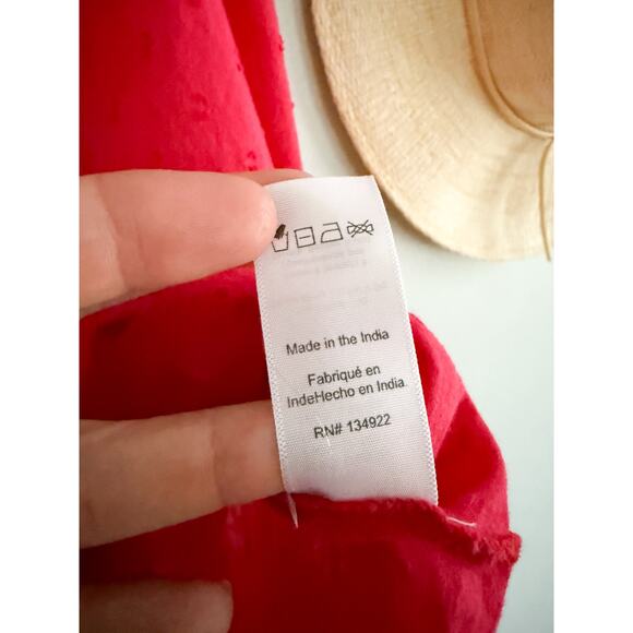 Emerson Fry | India Collection | Antoinette Top | Red Swiss Dots | Sz M - Picture 9 of 11